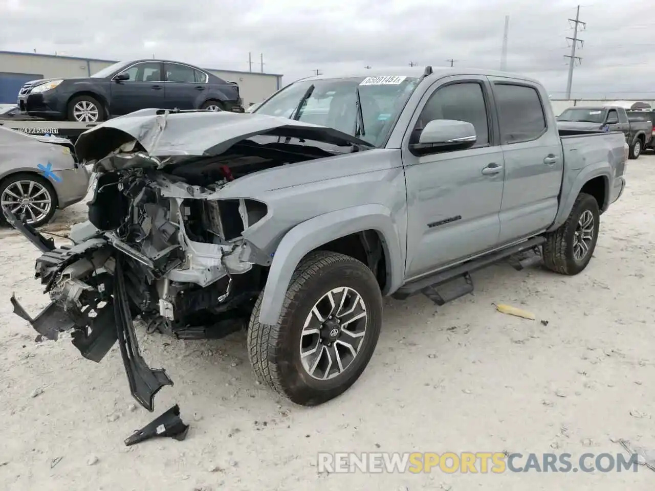 2 Photograph of a damaged car 5TFAZ5CN0MX101888 TOYOTA TACOMA 2021