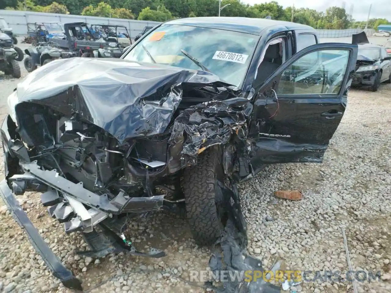 2 Photograph of a damaged car 5TFAZ5CN0MX110817 TOYOTA TACOMA 2021