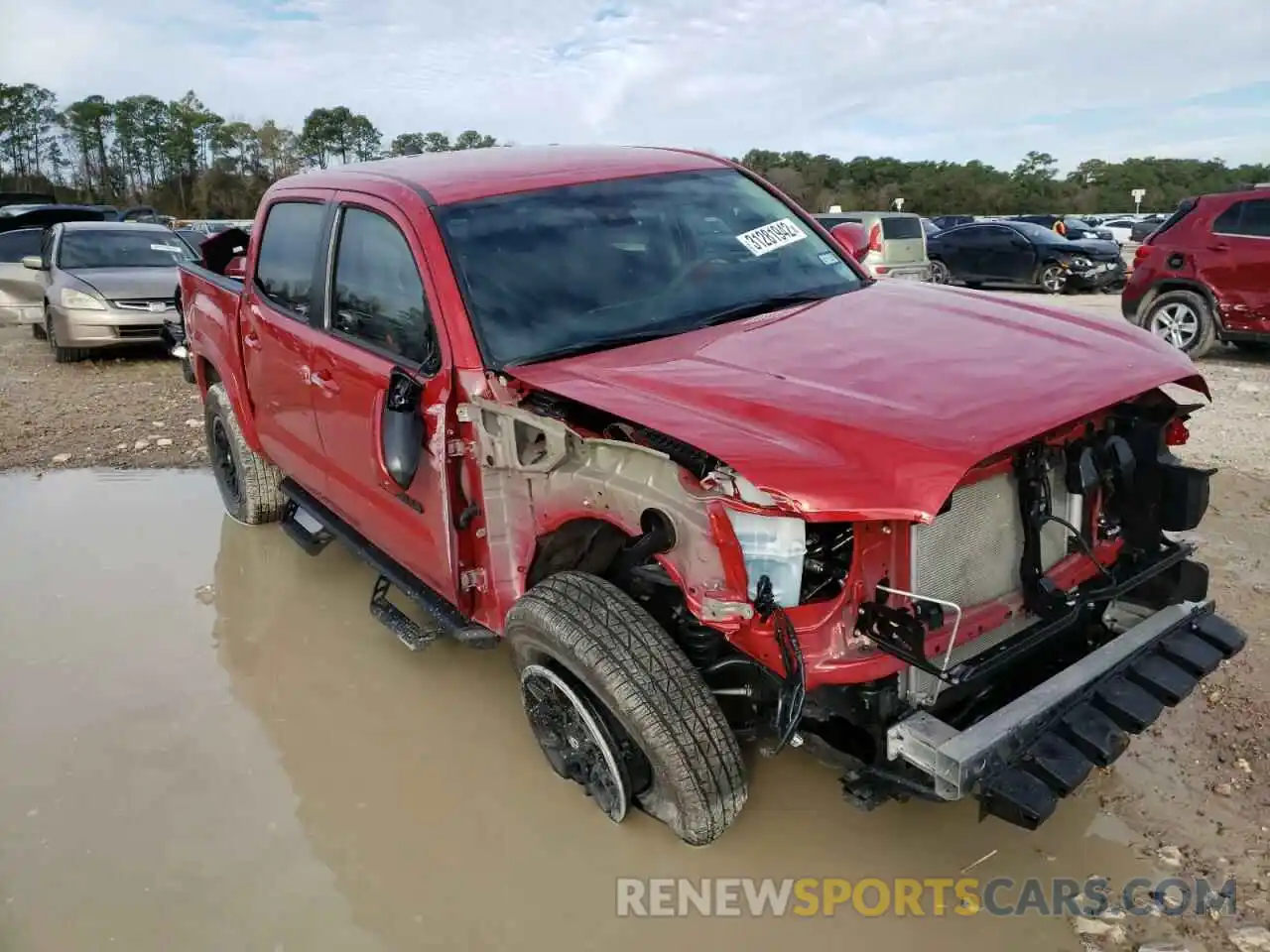 1 Photograph of a damaged car 5TFAZ5CN0MX113975 TOYOTA TACOMA 2021