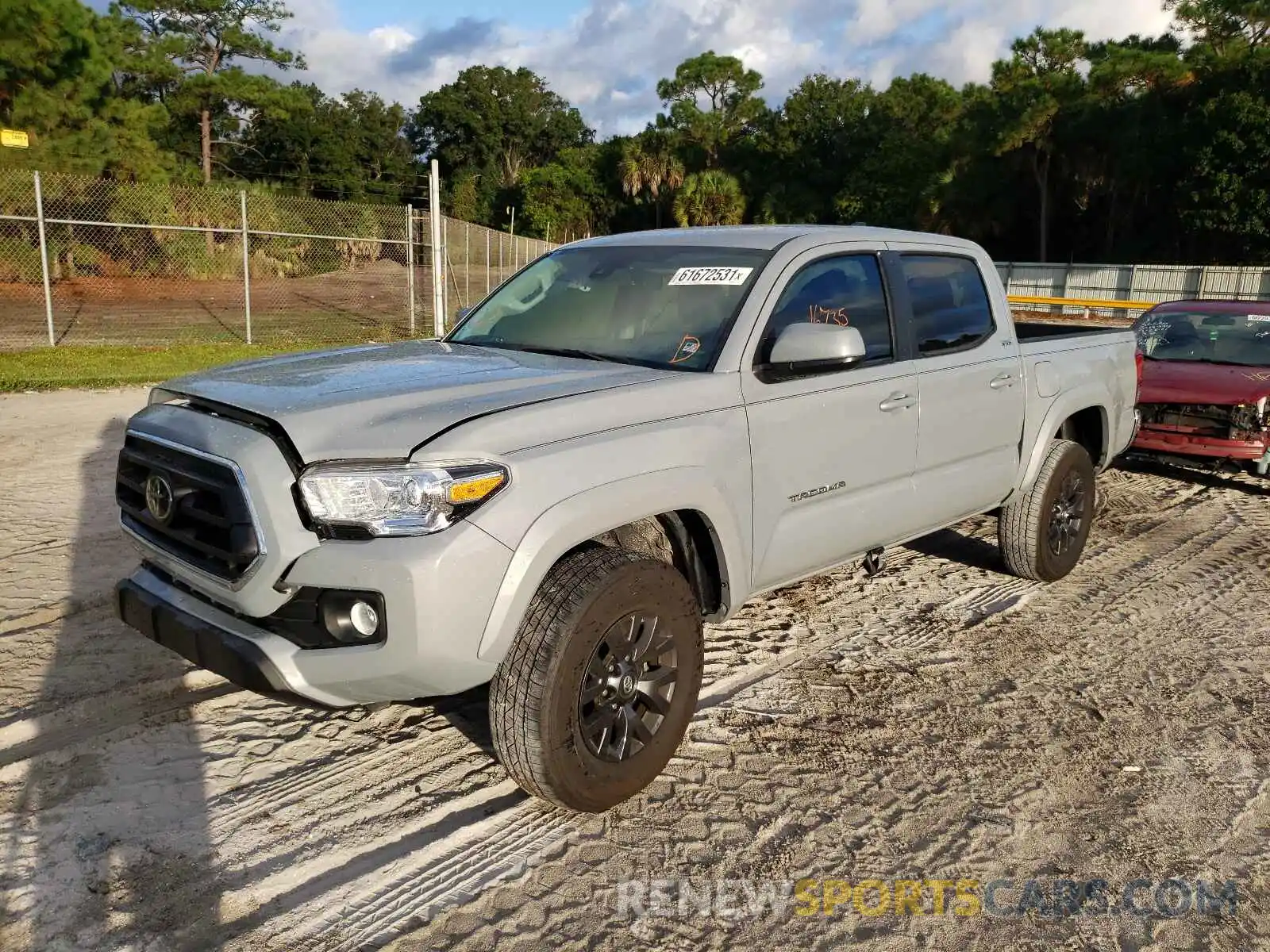 2 Photograph of a damaged car 5TFAZ5CN1MX096622 TOYOTA TACOMA 2021