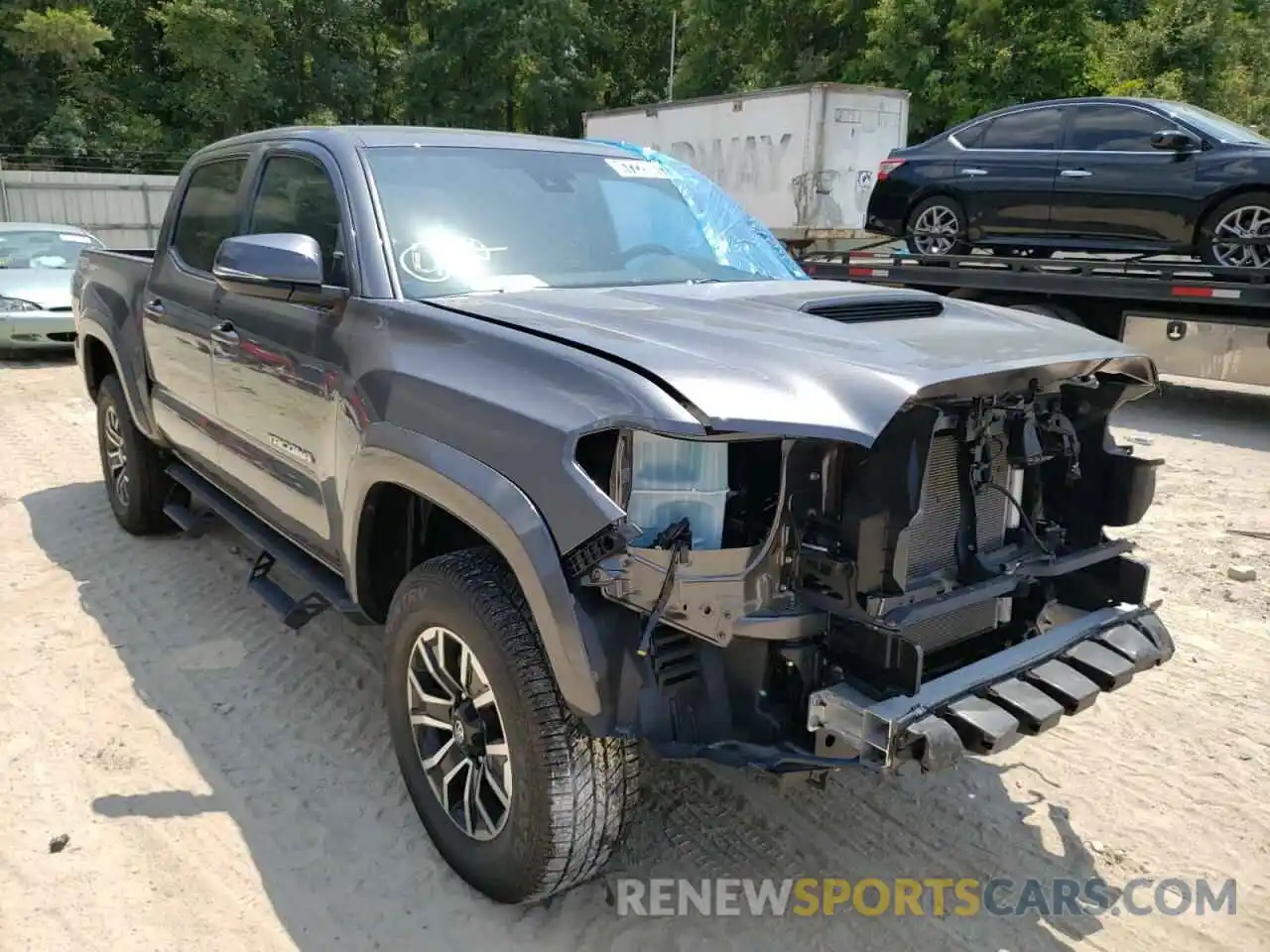 1 Photograph of a damaged car 5TFAZ5CN1MX100524 TOYOTA TACOMA 2021