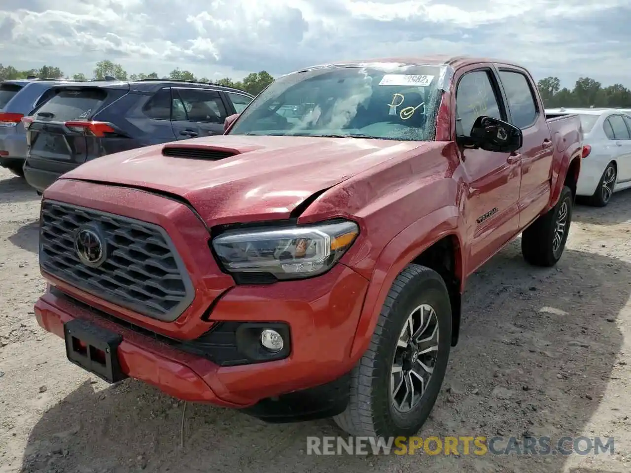 2 Photograph of a damaged car 5TFAZ5CN1MX107120 TOYOTA TACOMA 2021