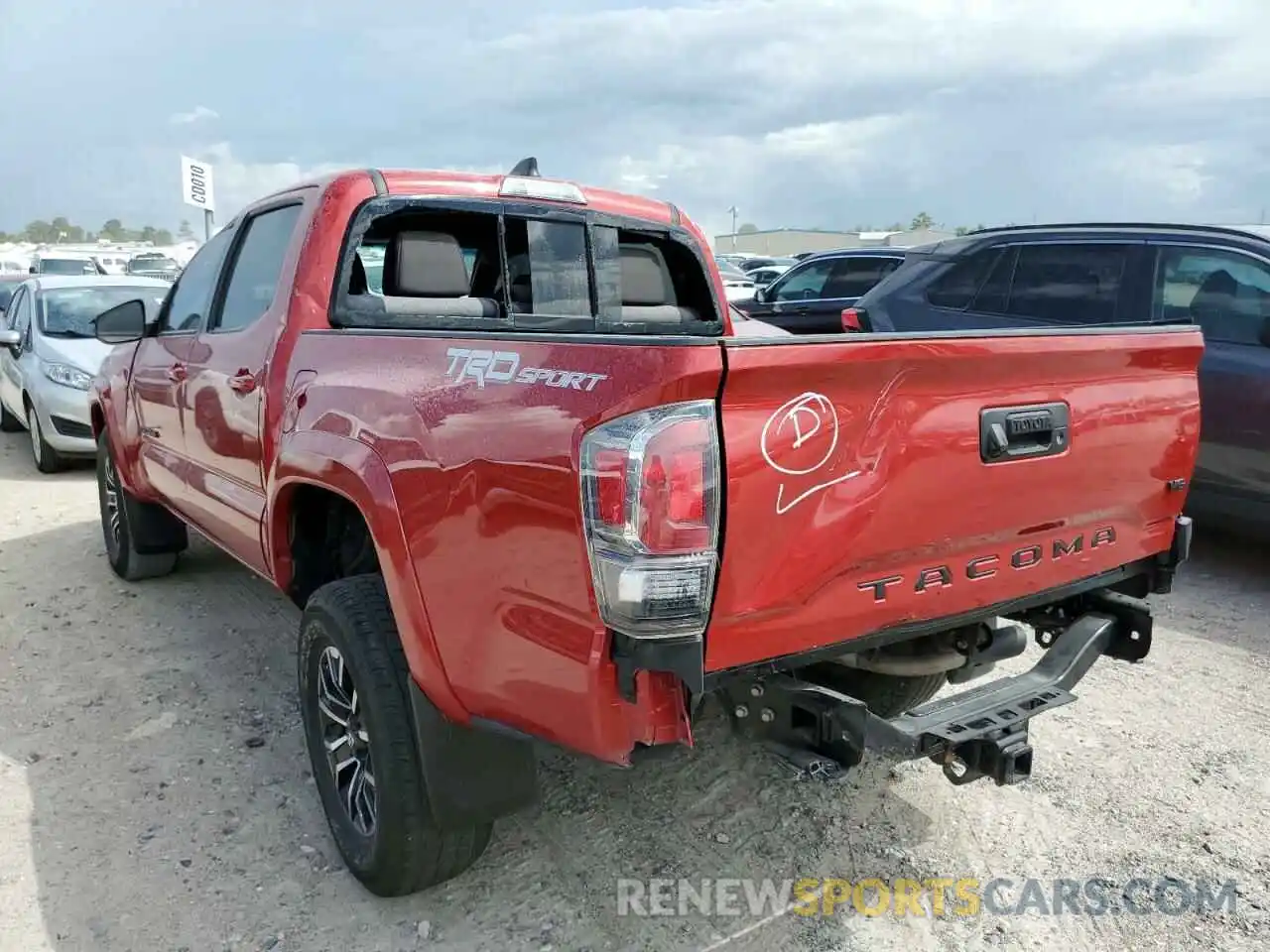 3 Photograph of a damaged car 5TFAZ5CN1MX107120 TOYOTA TACOMA 2021