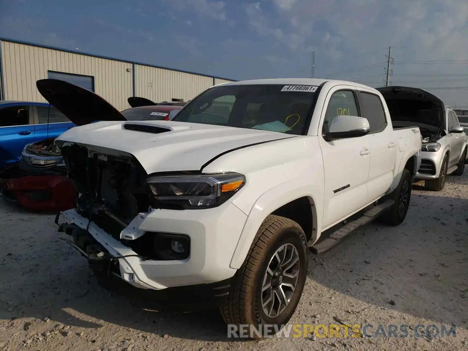 2 Photograph of a damaged car 5TFAZ5CN1MX108185 TOYOTA TACOMA 2021