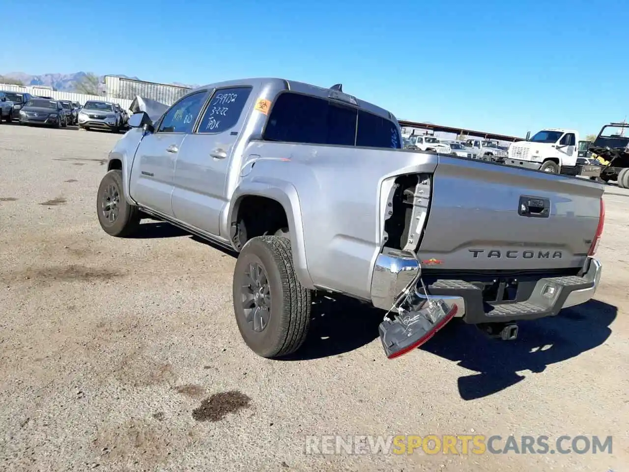 3 Photograph of a damaged car 5TFAZ5CN1MX116965 TOYOTA TACOMA 2021