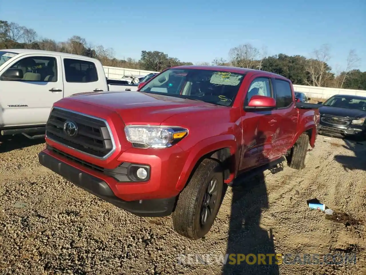 2 Photograph of a damaged car 5TFAZ5CN2MX096175 TOYOTA TACOMA 2021