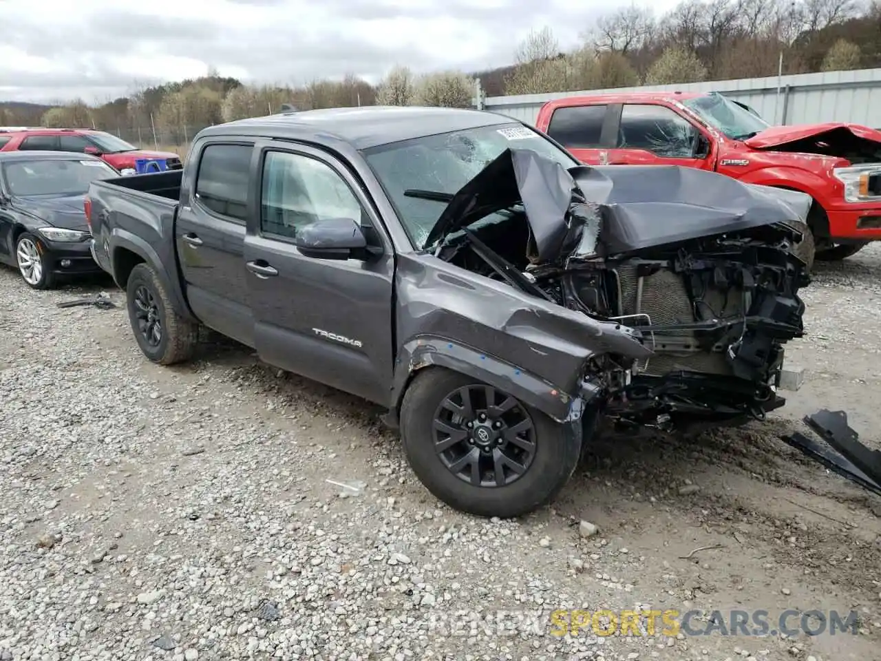 1 Photograph of a damaged car 5TFAZ5CN2MX098637 TOYOTA TACOMA 2021