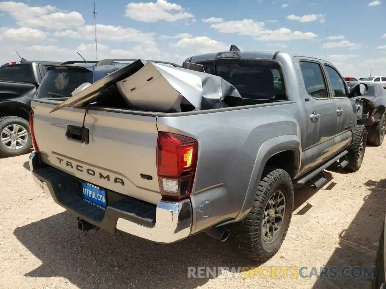 4 Фотография поврежденного автомобиля 5TFAZ5CN2MX098640 TOYOTA TACOMA 2021