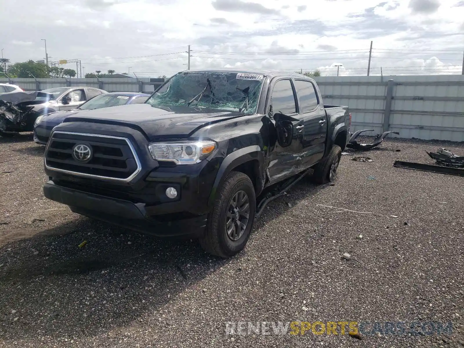 2 Photograph of a damaged car 5TFAZ5CN2MX100094 TOYOTA TACOMA 2021