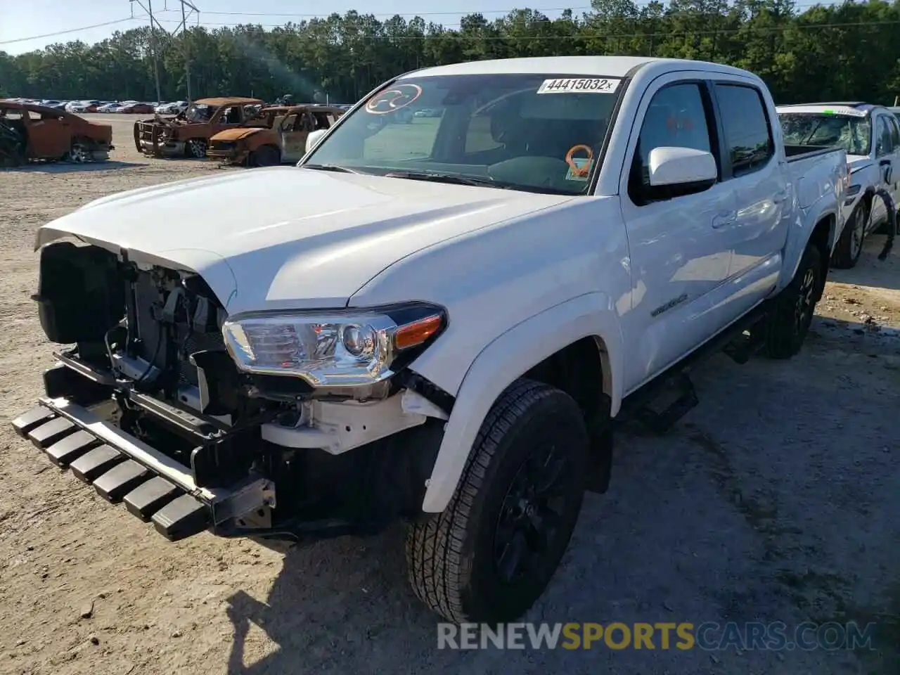 2 Photograph of a damaged car 5TFAZ5CN2MX100340 TOYOTA TACOMA 2021