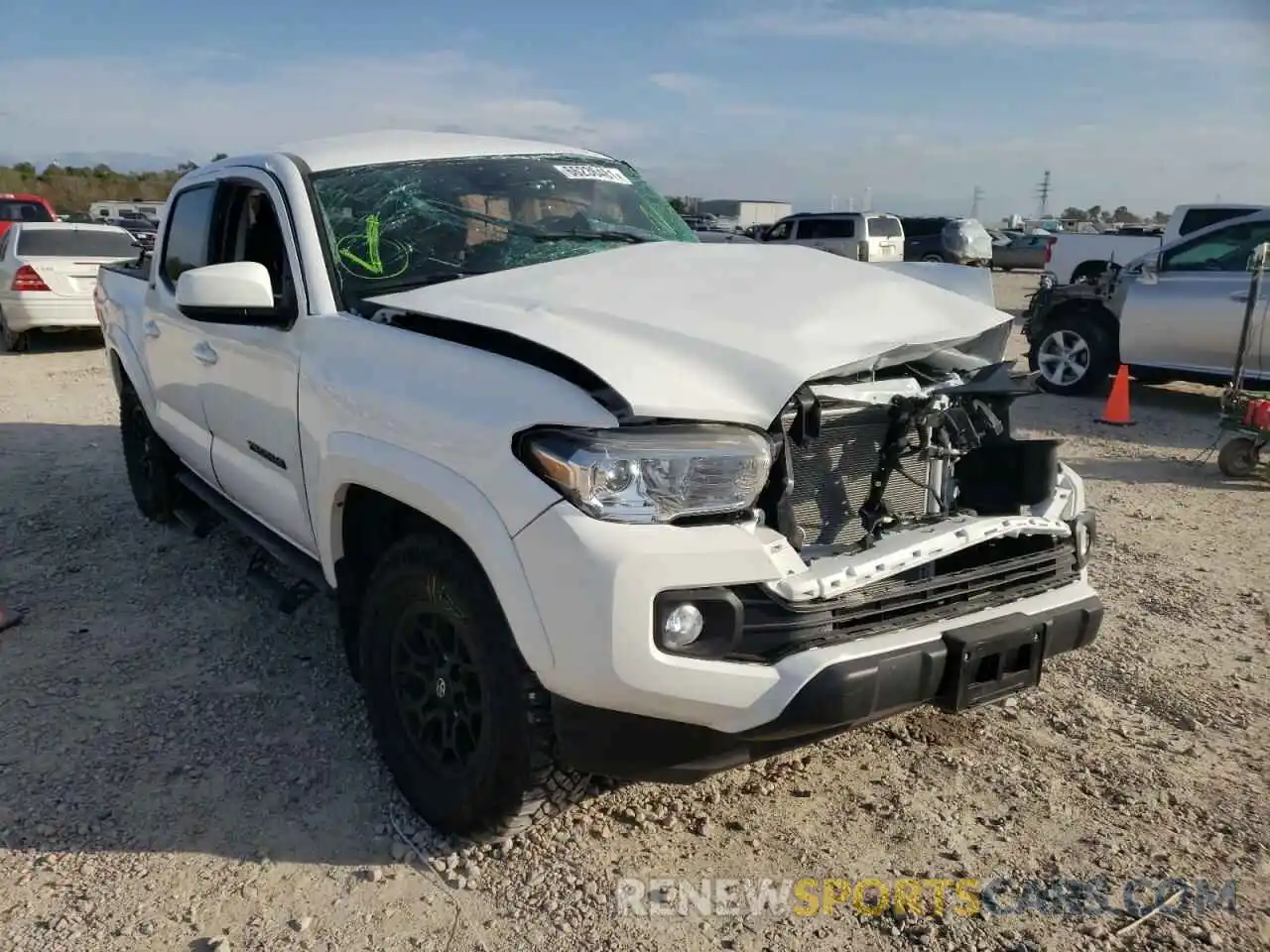 1 Photograph of a damaged car 5TFAZ5CN2MX107756 TOYOTA TACOMA 2021