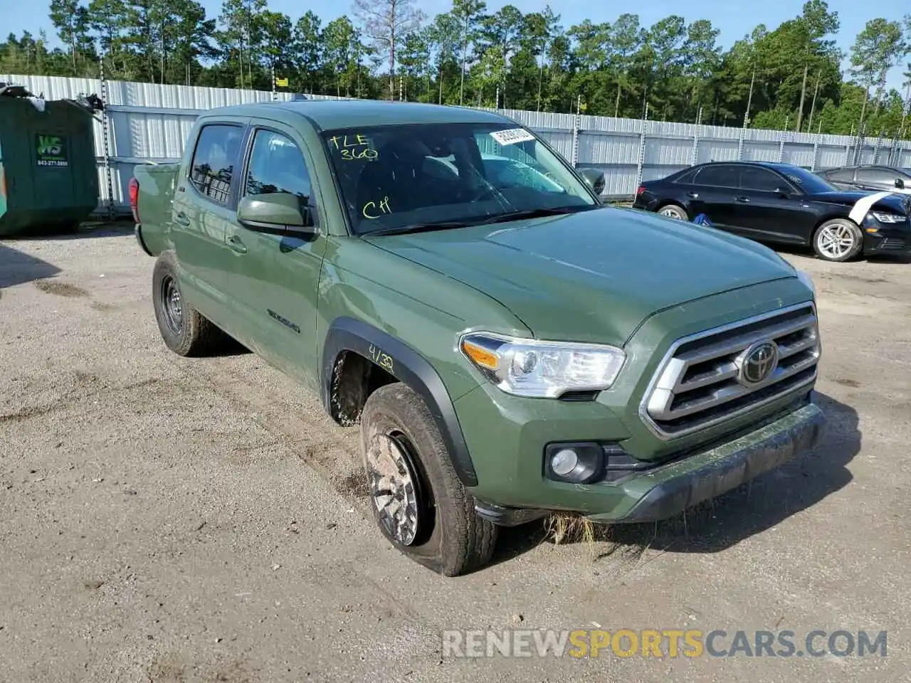 1 Photograph of a damaged car 5TFAZ5CN2MX114464 TOYOTA TACOMA 2021