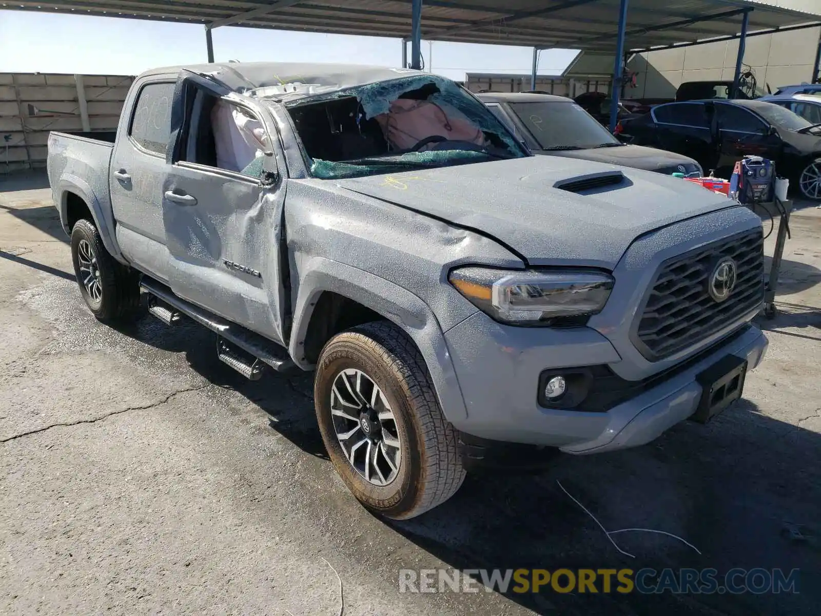 1 Photograph of a damaged car 5TFAZ5CN3MX098727 TOYOTA TACOMA 2021