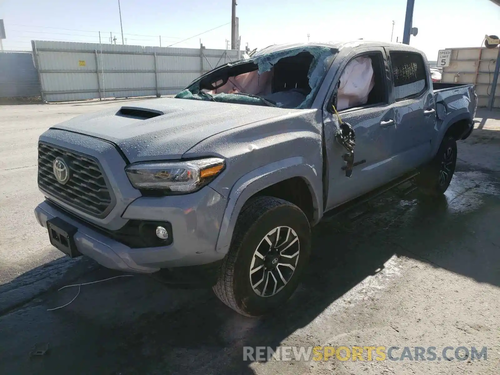 2 Photograph of a damaged car 5TFAZ5CN3MX098727 TOYOTA TACOMA 2021