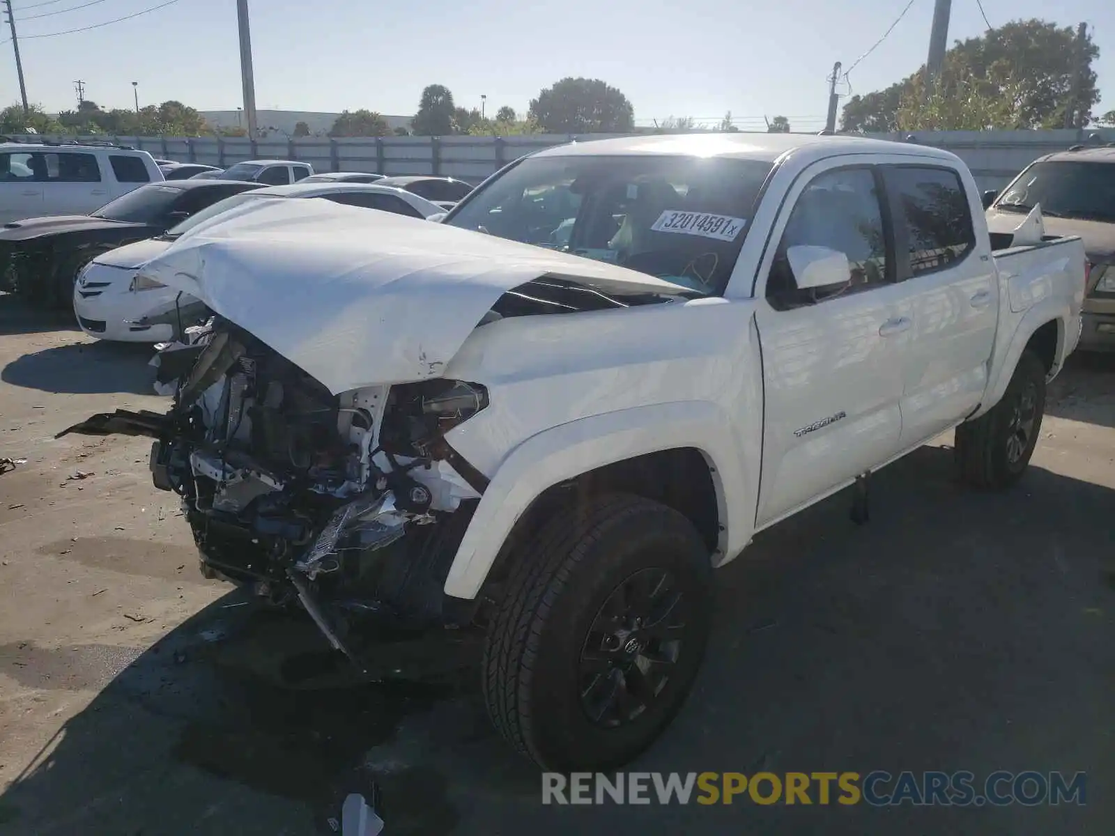 2 Photograph of a damaged car 5TFAZ5CN3MX100542 TOYOTA TACOMA 2021