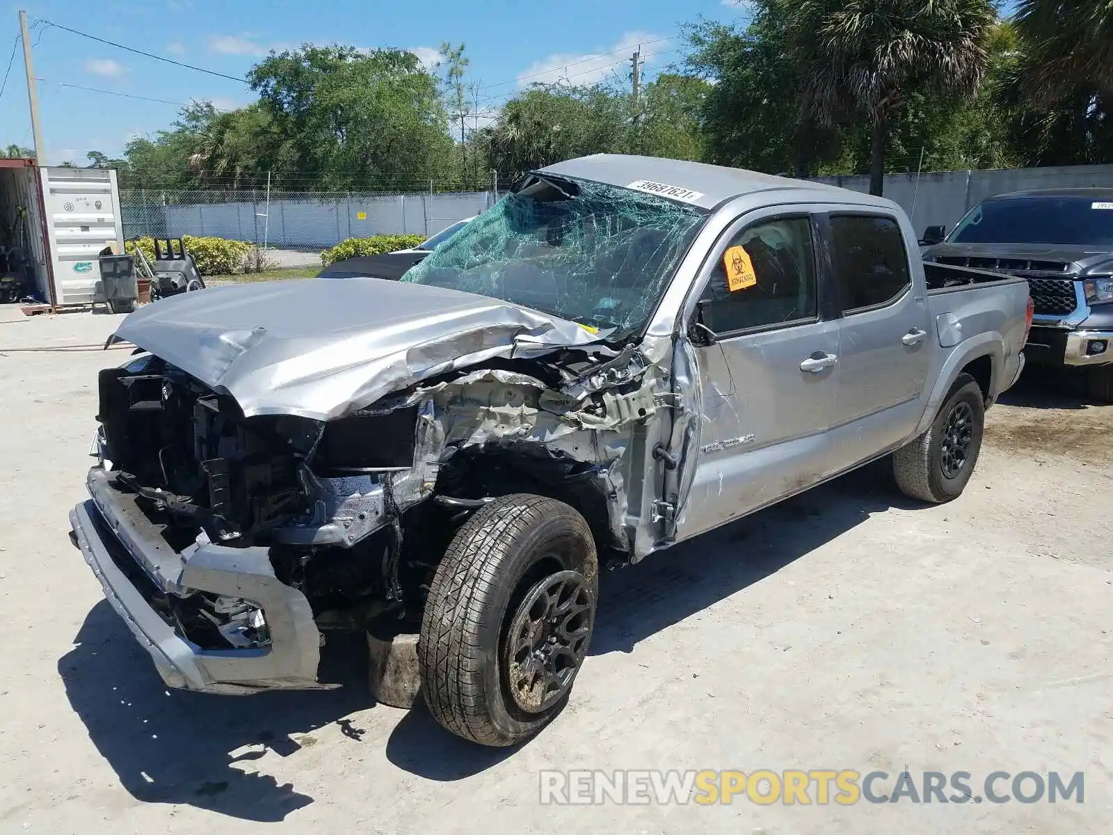 2 Photograph of a damaged car 5TFAZ5CN3MX103666 TOYOTA TACOMA 2021