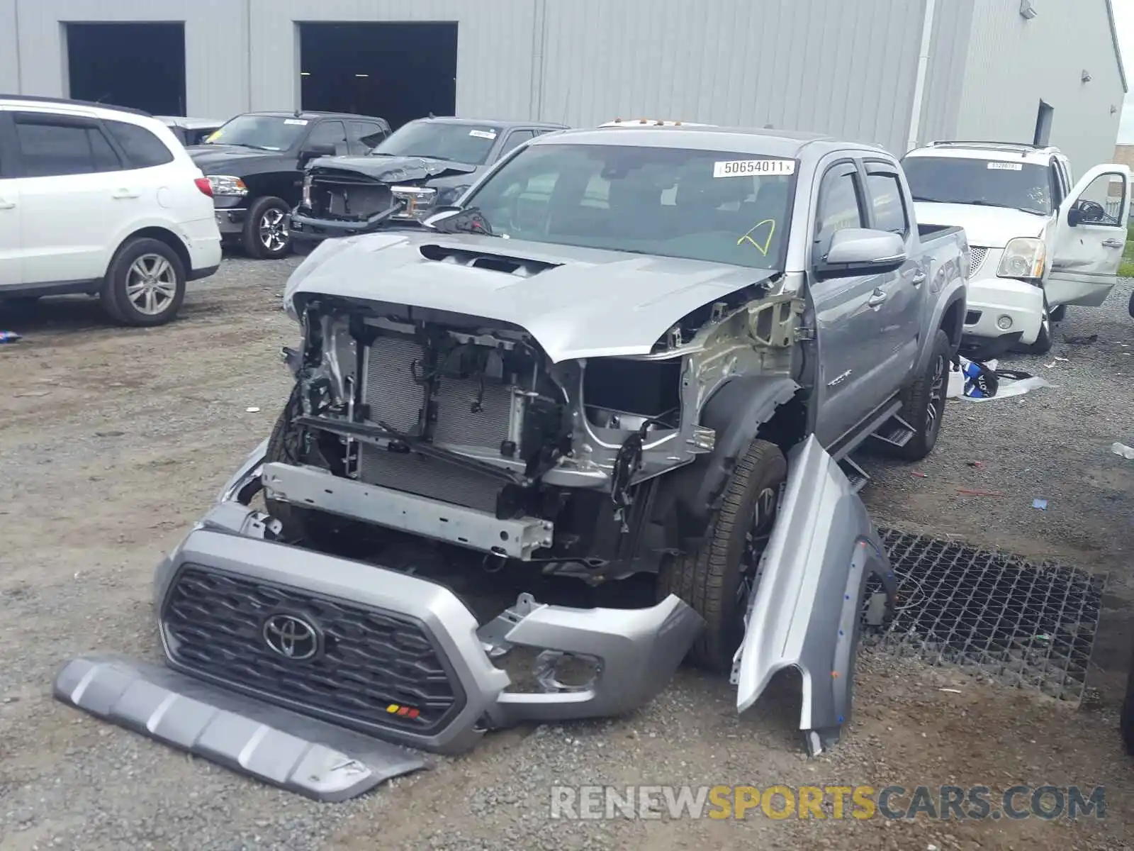 2 Photograph of a damaged car 5TFAZ5CN3MX104252 TOYOTA TACOMA 2021