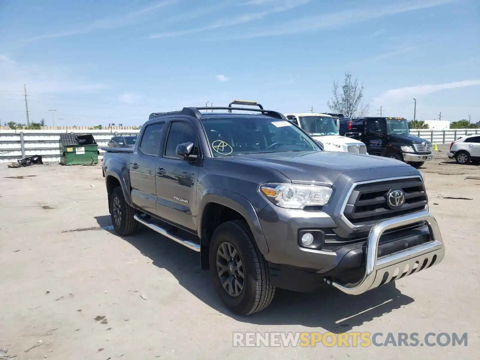 1 Photograph of a damaged car 5TFAZ5CN4MX095318 TOYOTA TACOMA 2021