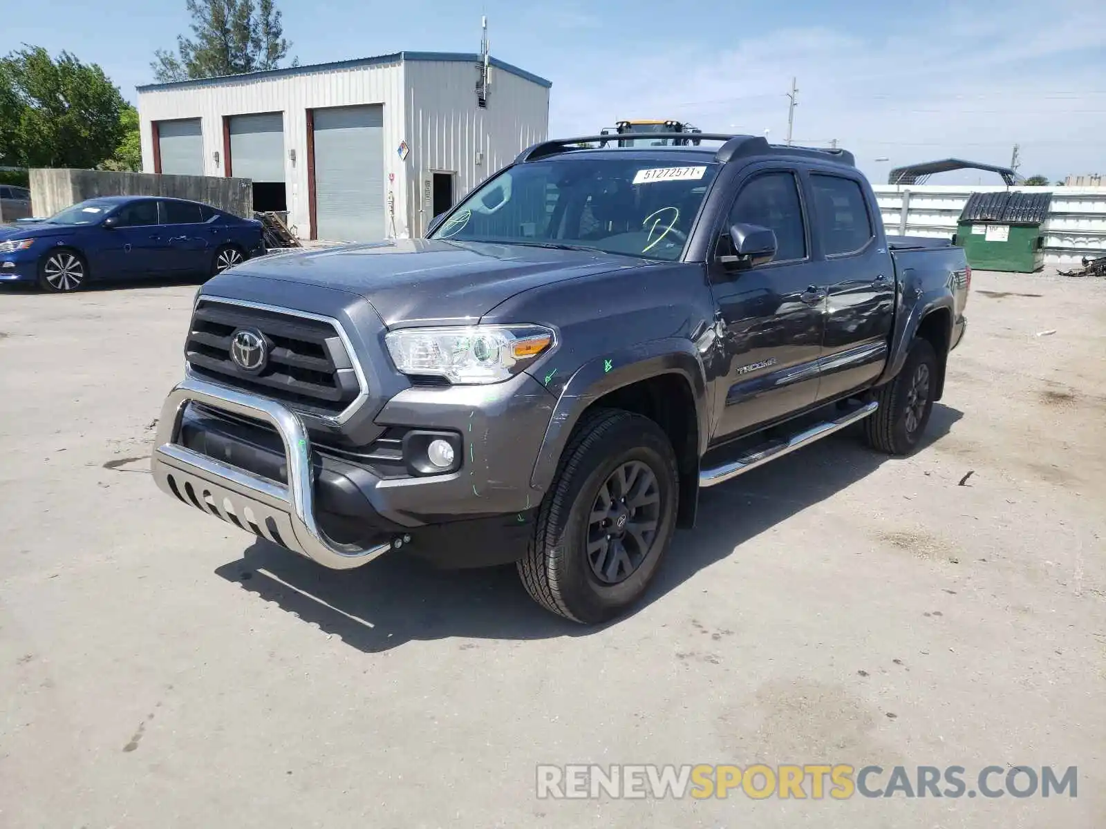 2 Photograph of a damaged car 5TFAZ5CN4MX095318 TOYOTA TACOMA 2021