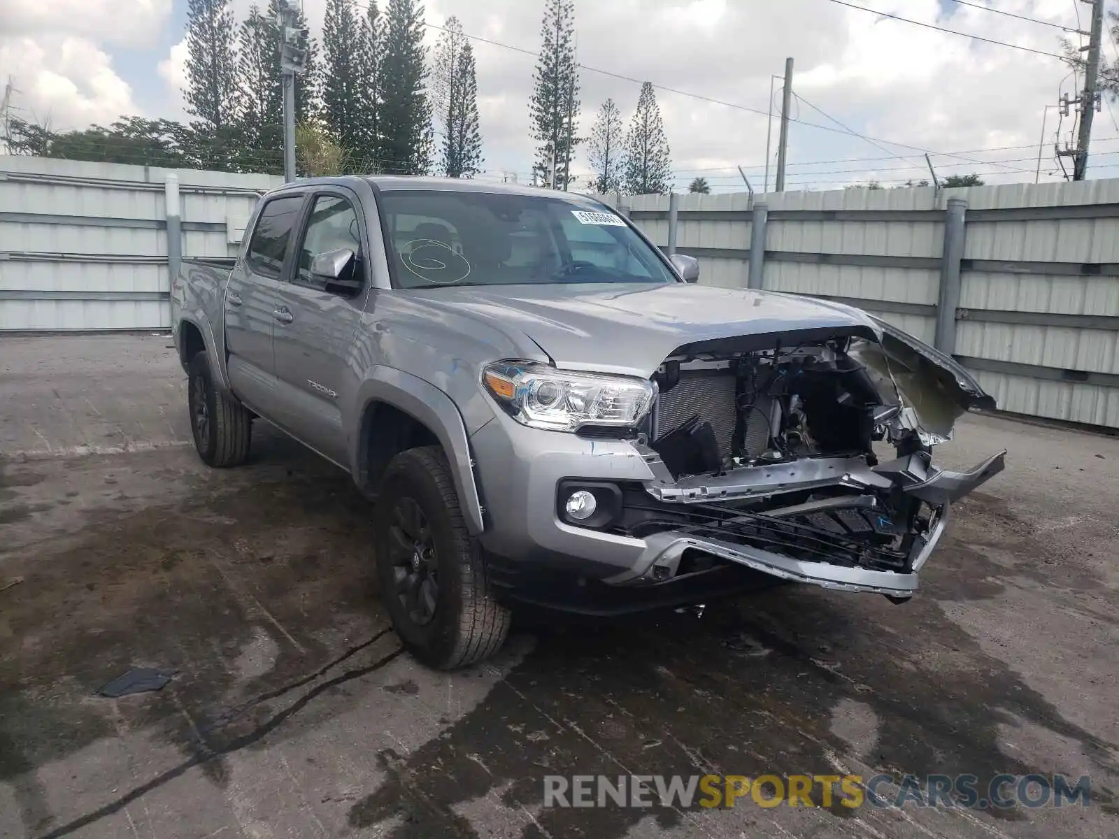 1 Photograph of a damaged car 5TFAZ5CN4MX098588 TOYOTA TACOMA 2021