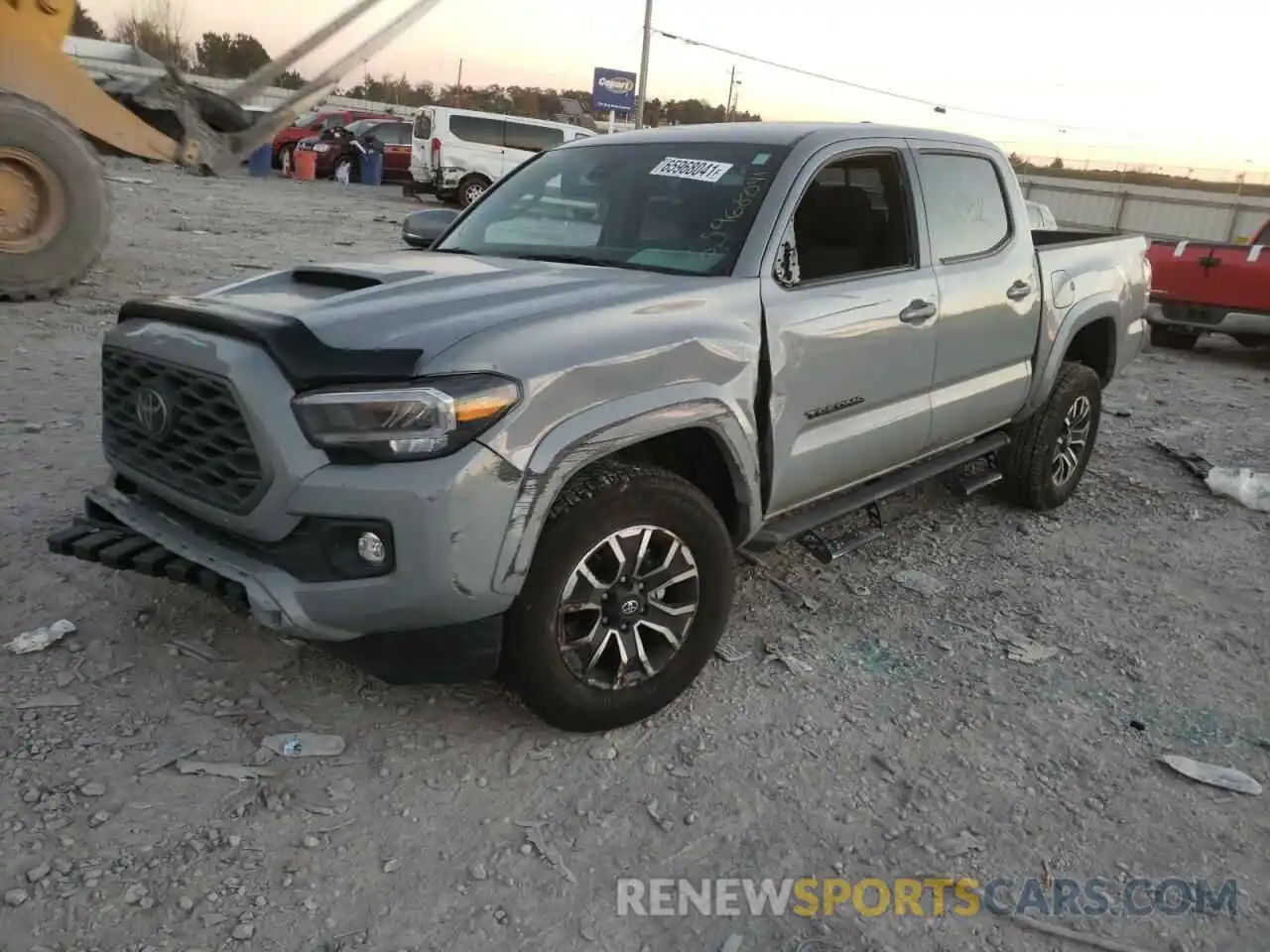 2 Photograph of a damaged car 5TFAZ5CN4MX106656 TOYOTA TACOMA 2021