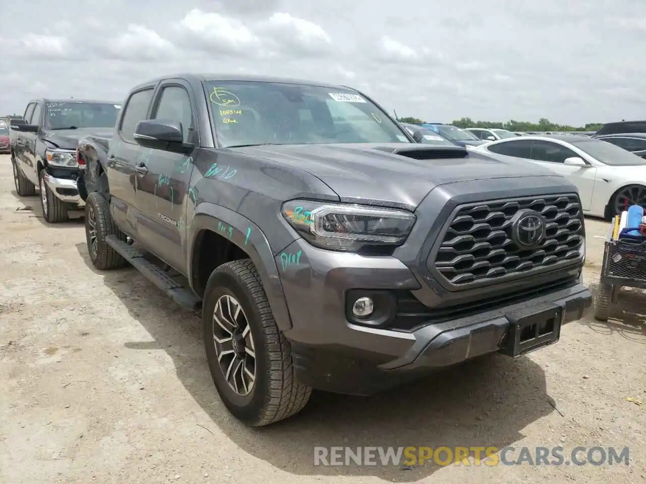 1 Photograph of a damaged car 5TFAZ5CN4MX107340 TOYOTA TACOMA 2021