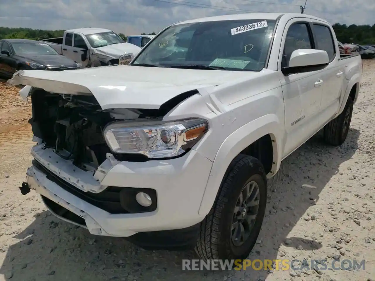 2 Photograph of a damaged car 5TFAZ5CN4MX108908 TOYOTA TACOMA 2021