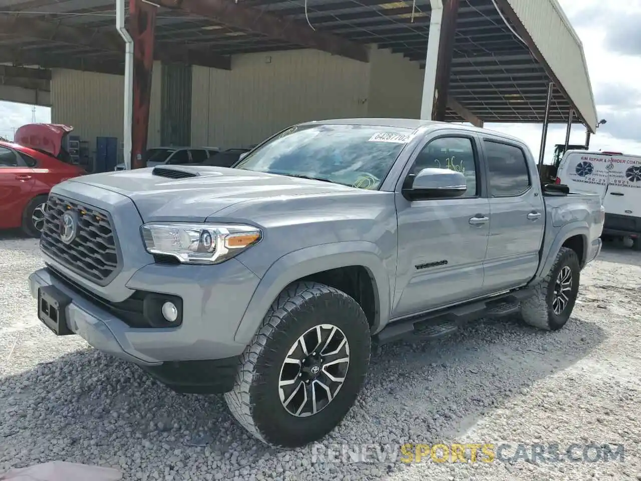 2 Photograph of a damaged car 5TFAZ5CN4MX111095 TOYOTA TACOMA 2021