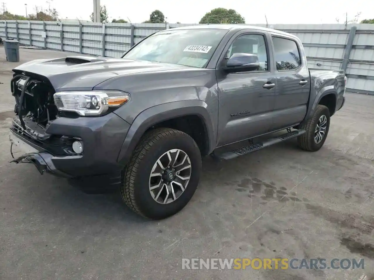 2 Photograph of a damaged car 5TFAZ5CN4MX113249 TOYOTA TACOMA 2021