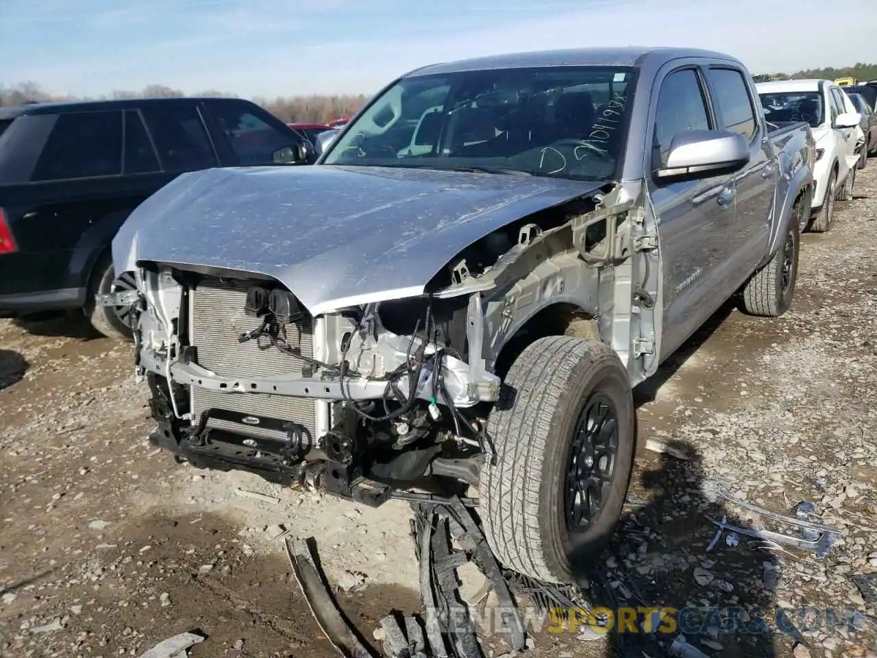 2 Photograph of a damaged car 5TFAZ5CN5MX096204 TOYOTA TACOMA 2021