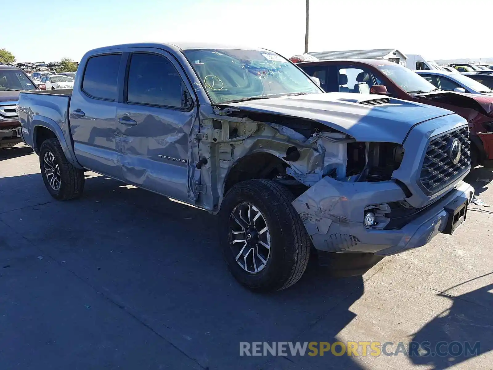 1 Photograph of a damaged car 5TFAZ5CN5MX097126 TOYOTA TACOMA 2021