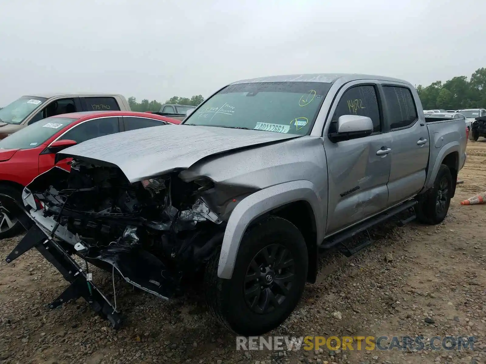 2 Photograph of a damaged car 5TFAZ5CN5MX098745 TOYOTA TACOMA 2021