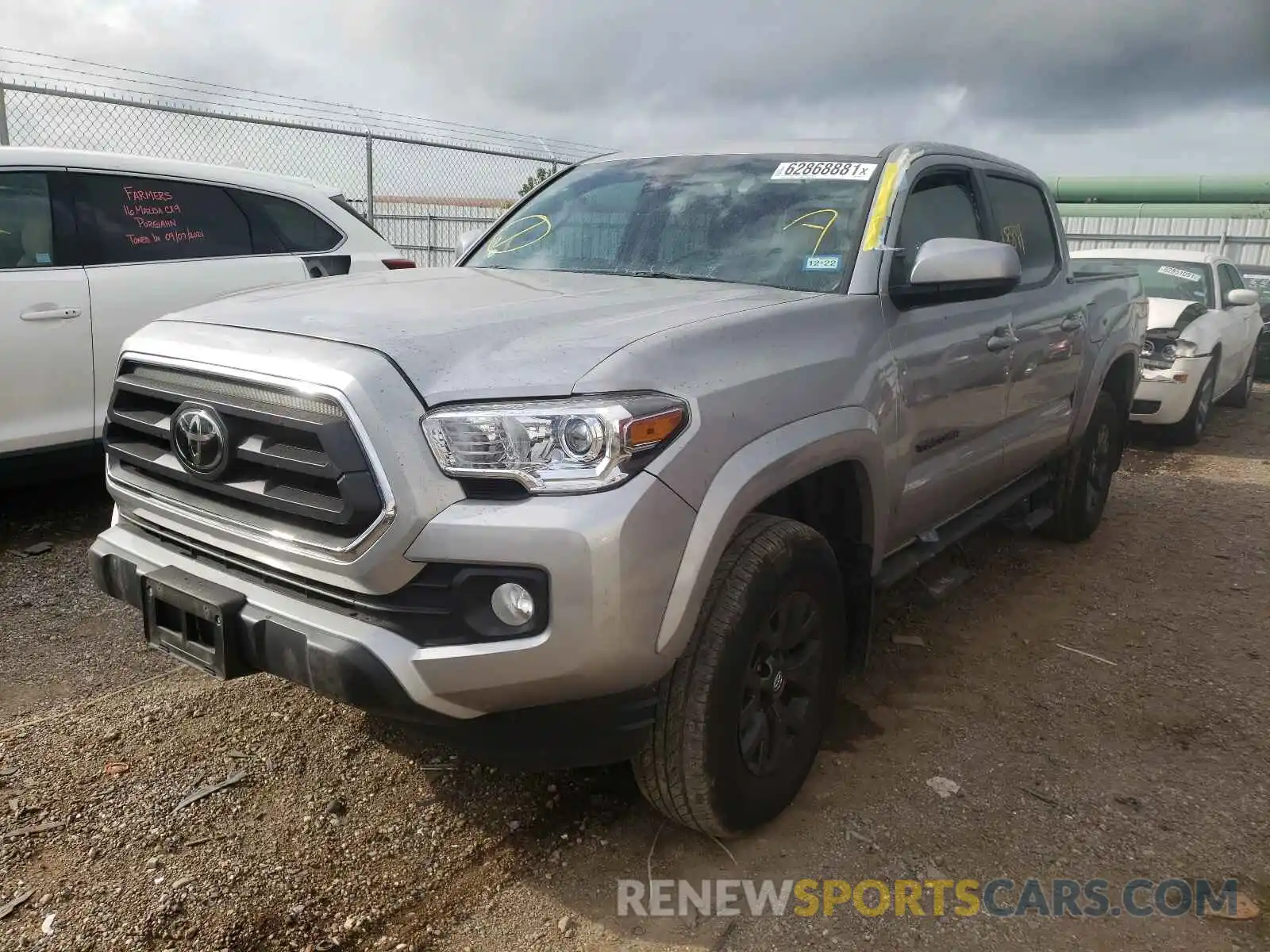 2 Photograph of a damaged car 5TFAZ5CN5MX099474 TOYOTA TACOMA 2021