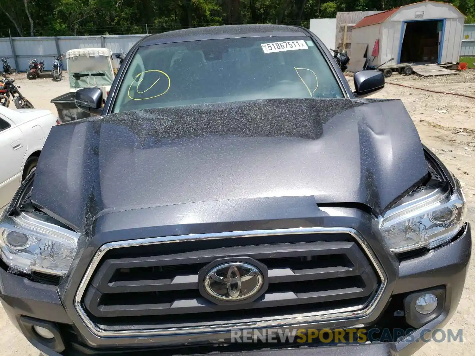 7 Photograph of a damaged car 5TFAZ5CN5MX100168 TOYOTA TACOMA 2021