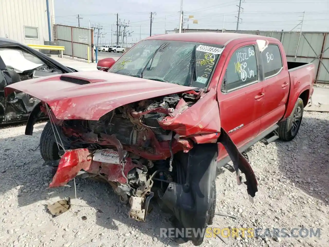 2 Photograph of a damaged car 5TFAZ5CN5MX101336 TOYOTA TACOMA 2021