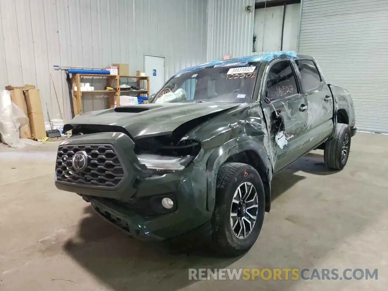 2 Photograph of a damaged car 5TFAZ5CN5MX105502 TOYOTA TACOMA 2021