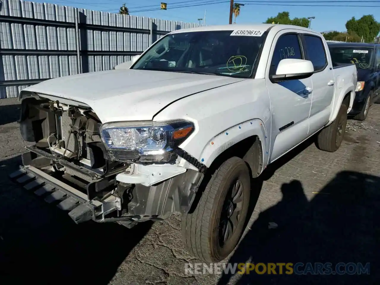 2 Photograph of a damaged car 5TFAZ5CN5MX105905 TOYOTA TACOMA 2021