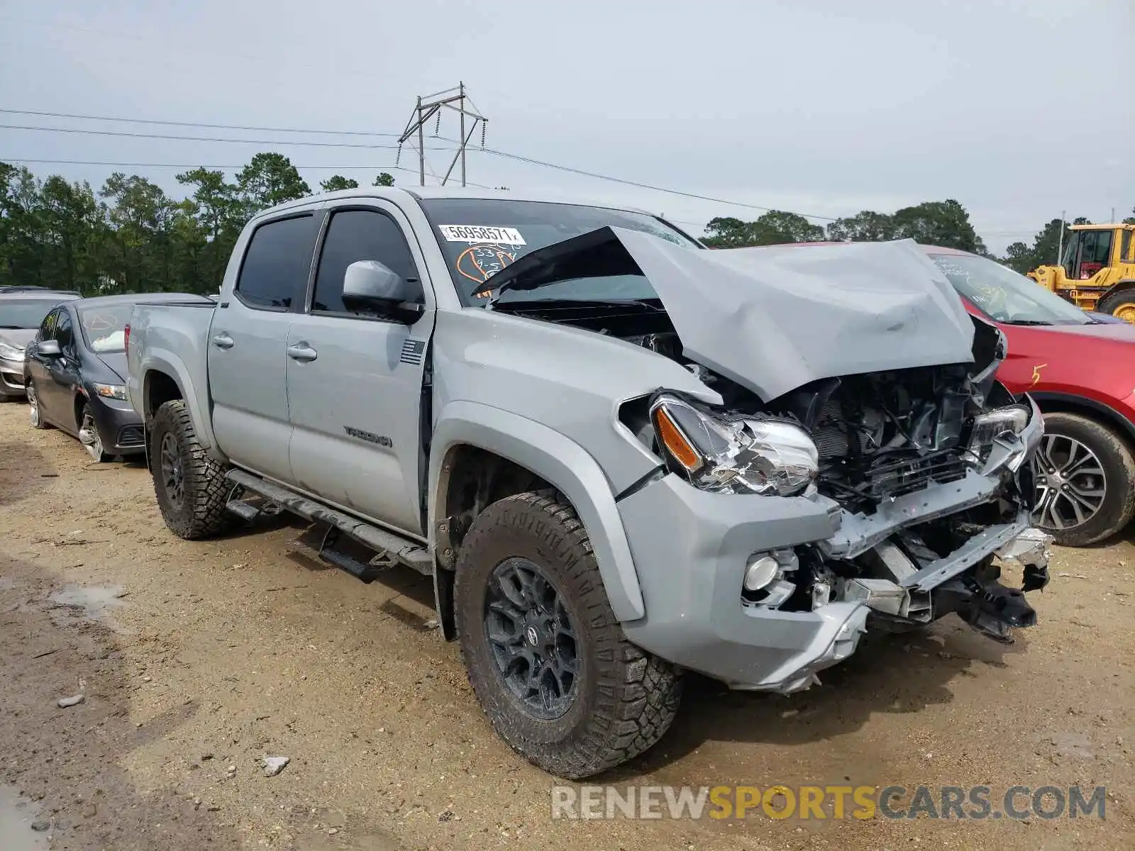 1 Photograph of a damaged car 5TFAZ5CN5MX106939 TOYOTA TACOMA 2021