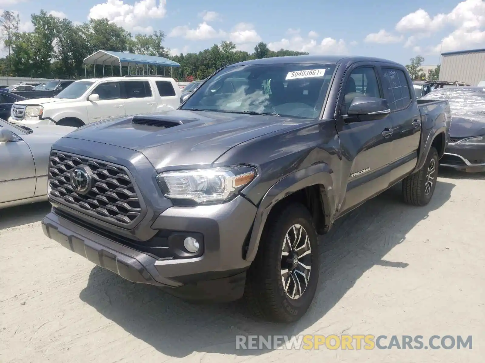 2 Photograph of a damaged car 5TFAZ5CN5MX109954 TOYOTA TACOMA 2021