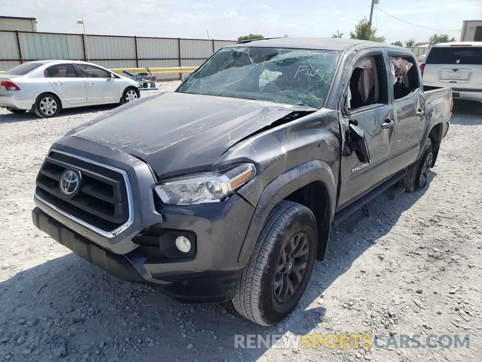 2 Photograph of a damaged car 5TFAZ5CN5MX115561 TOYOTA TACOMA 2021