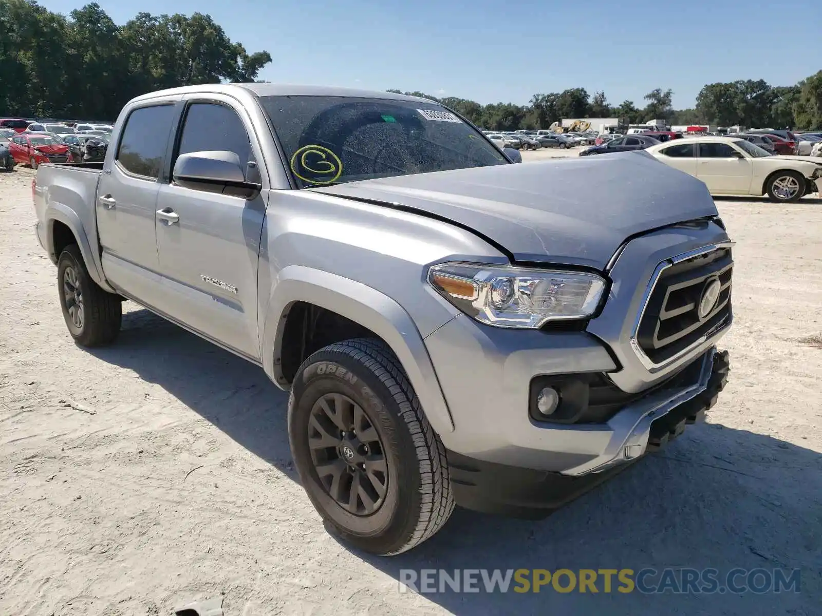 1 Photograph of a damaged car 5TFAZ5CN5MX115575 TOYOTA TACOMA 2021