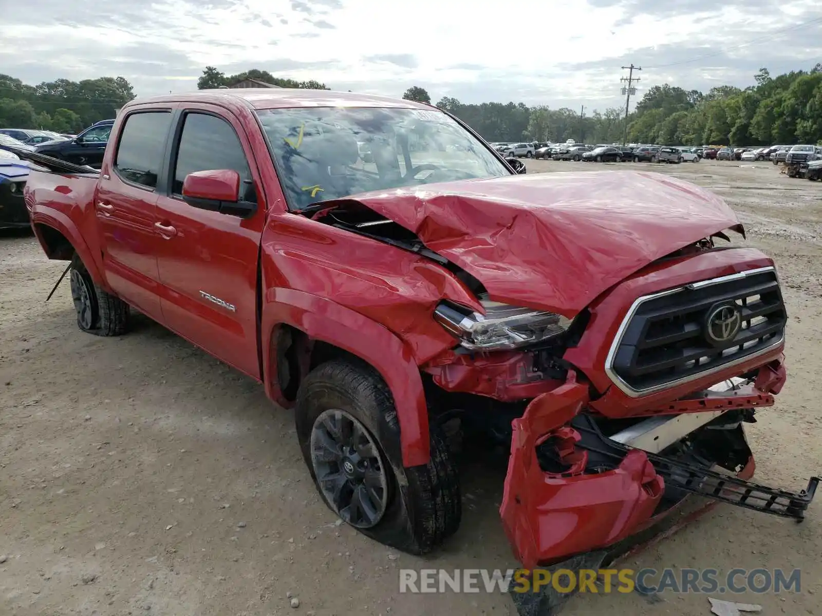 1 Photograph of a damaged car 5TFAZ5CN6MX097328 TOYOTA TACOMA 2021