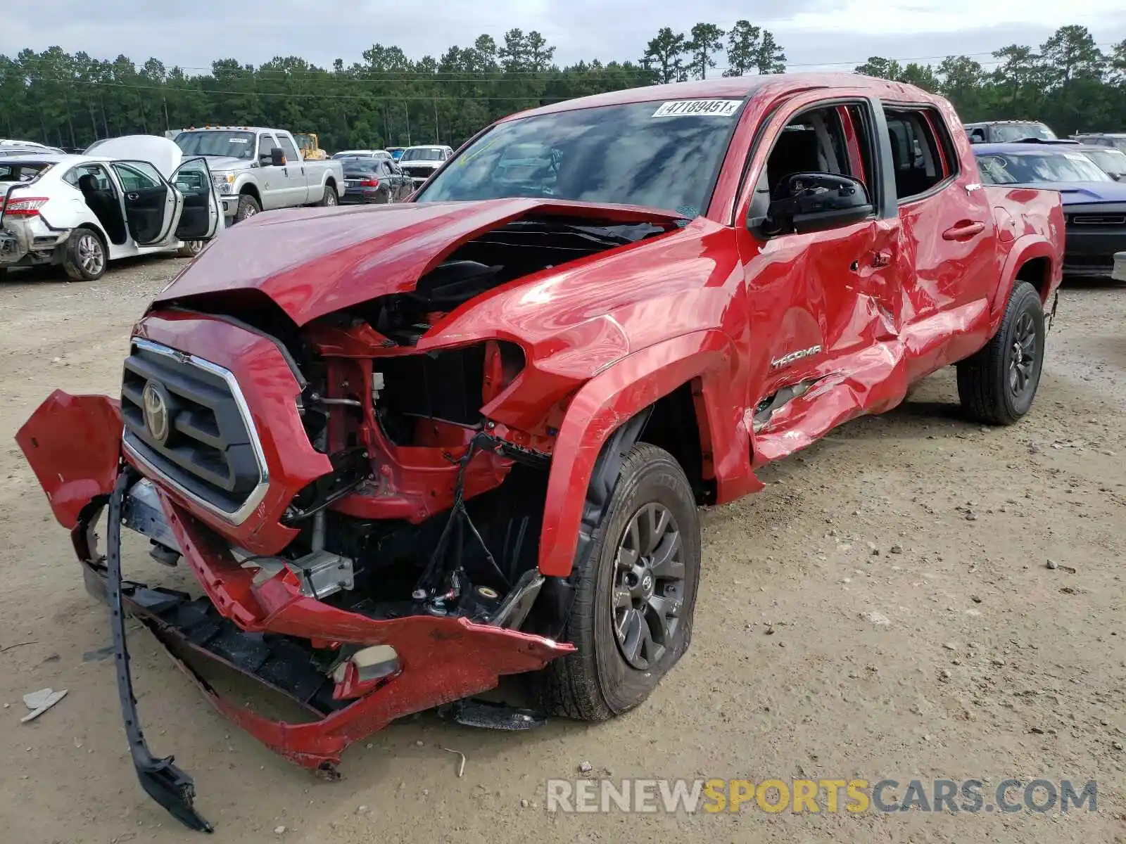 2 Photograph of a damaged car 5TFAZ5CN6MX097328 TOYOTA TACOMA 2021