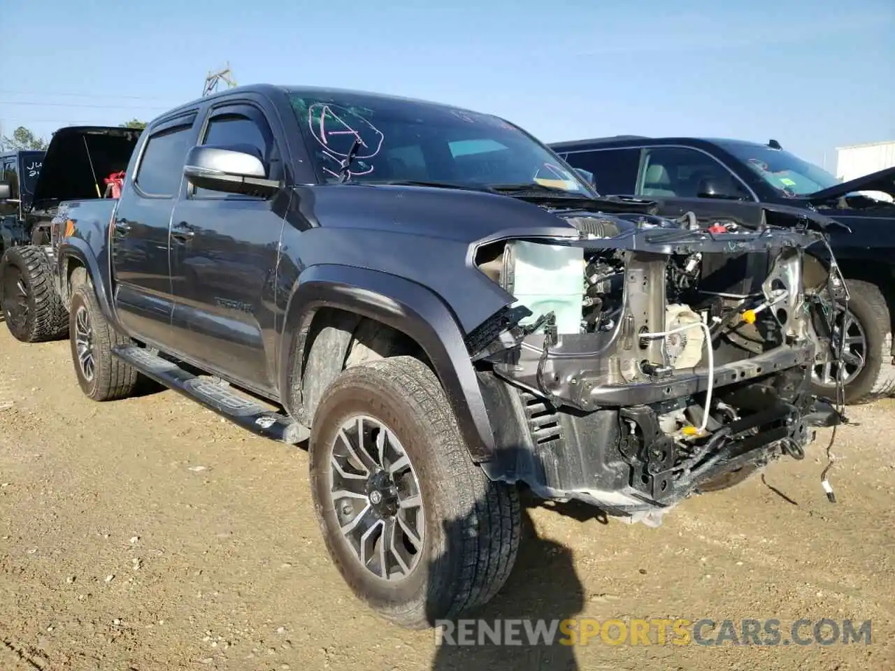 1 Photograph of a damaged car 5TFAZ5CN6MX100017 TOYOTA TACOMA 2021