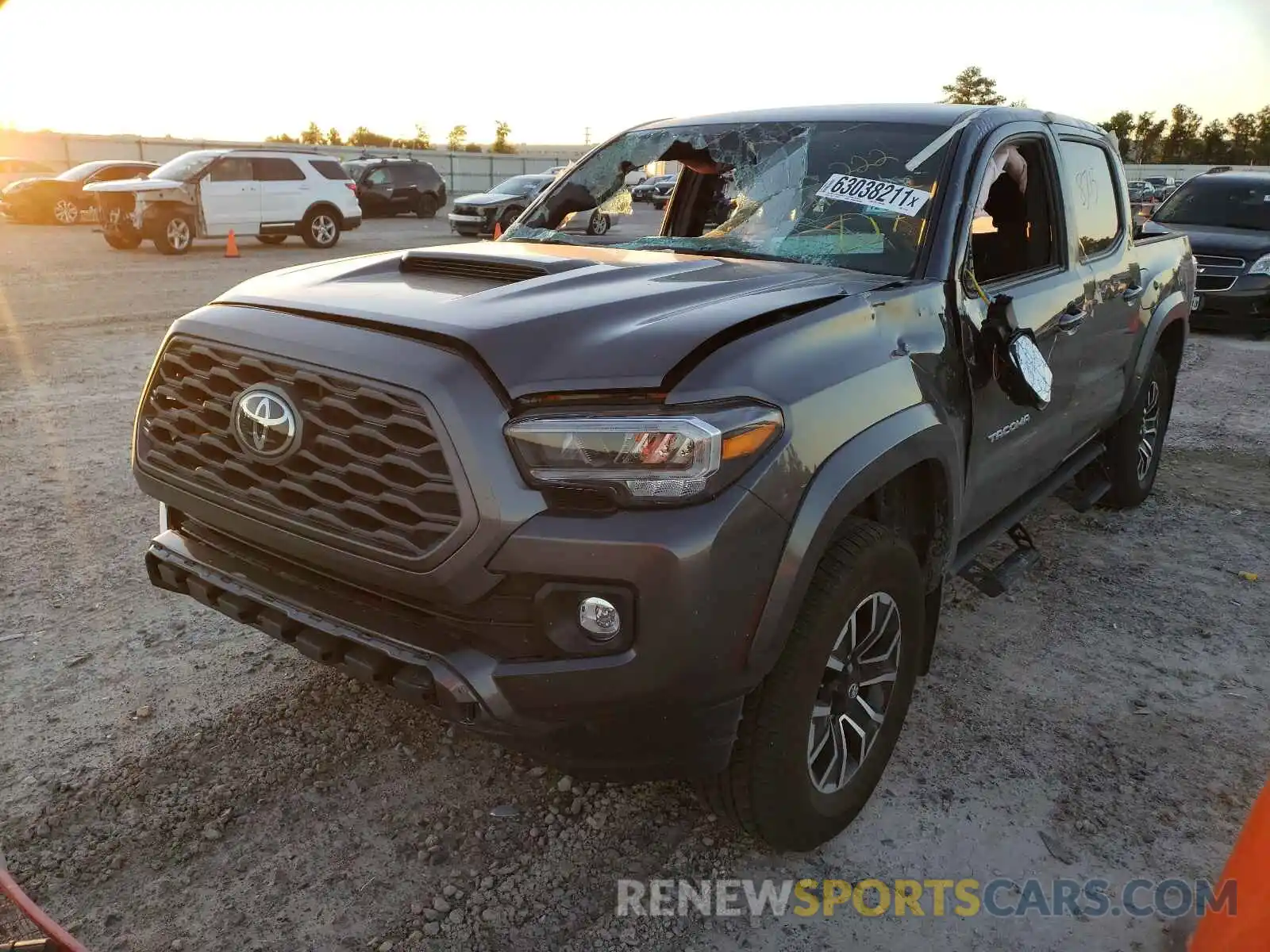 2 Photograph of a damaged car 5TFAZ5CN6MX101149 TOYOTA TACOMA 2021