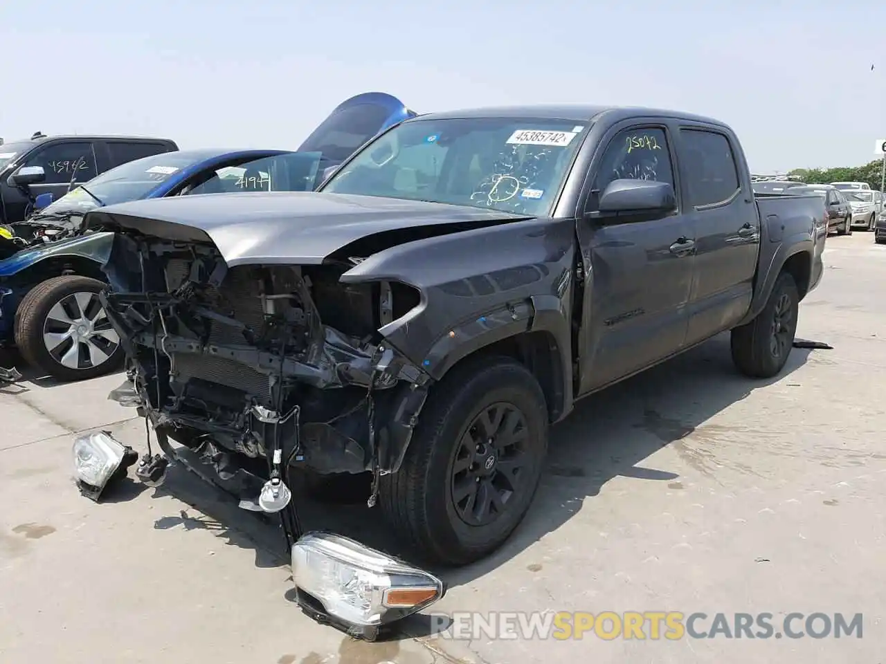 2 Photograph of a damaged car 5TFAZ5CN6MX105492 TOYOTA TACOMA 2021