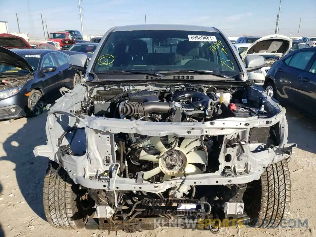 9 Photograph of a damaged car 5TFAZ5CN6MX106349 TOYOTA TACOMA 2021