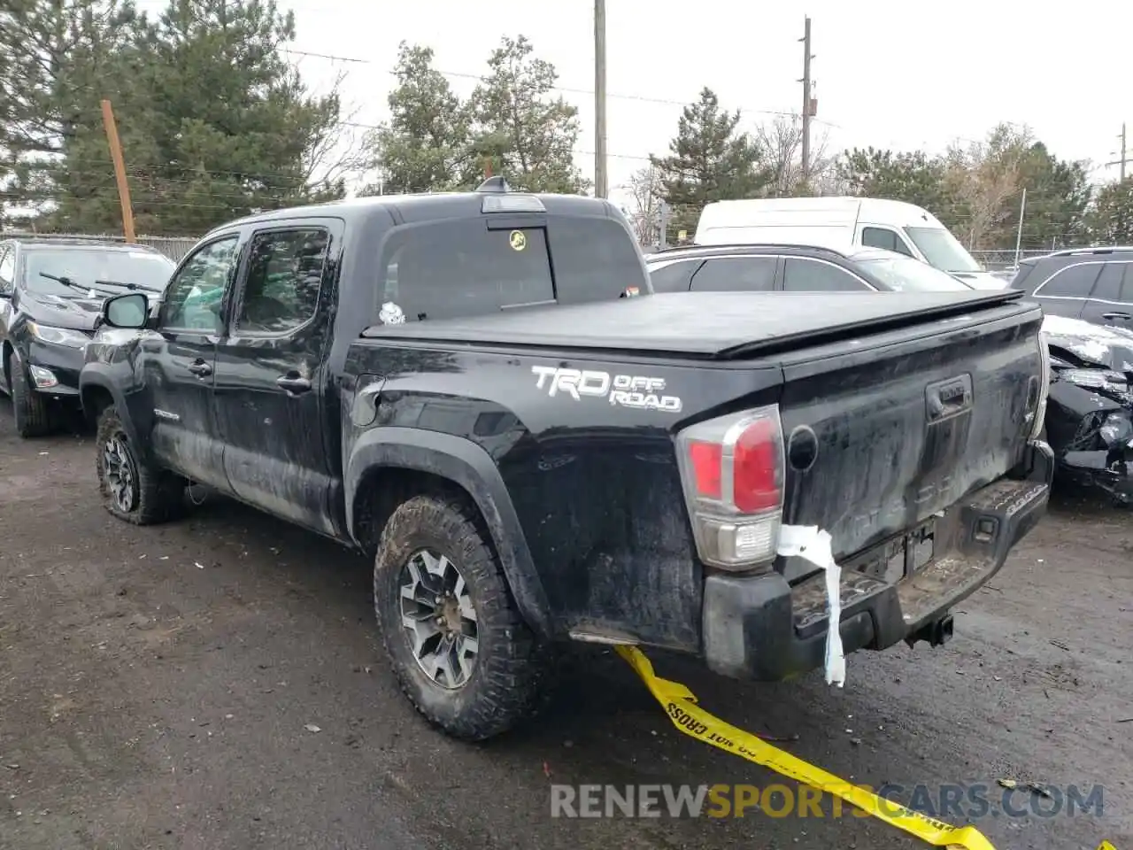 2 Photograph of a damaged car 5TFAZ5CN6MX108280 TOYOTA TACOMA 2021