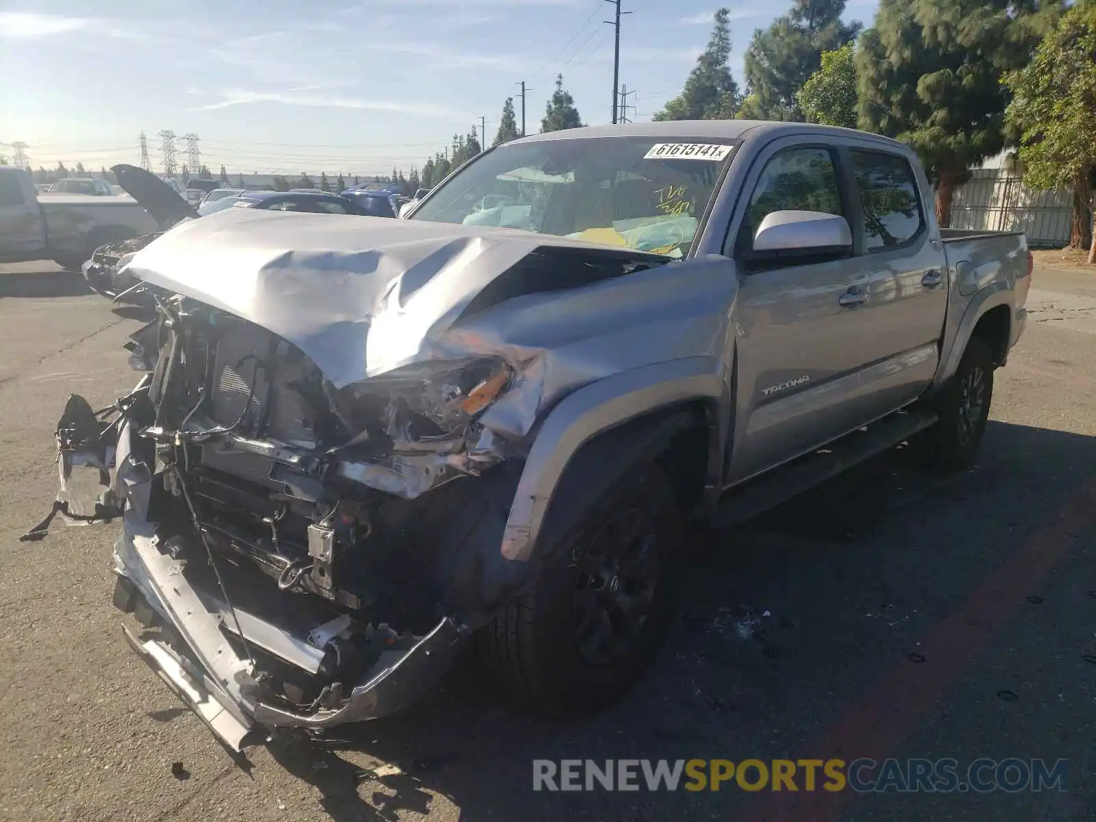 2 Photograph of a damaged car 5TFAZ5CN6MX117495 TOYOTA TACOMA 2021