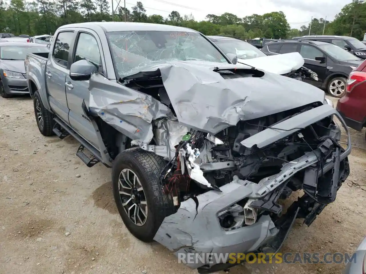 1 Photograph of a damaged car 5TFAZ5CN7MX097144 TOYOTA TACOMA 2021